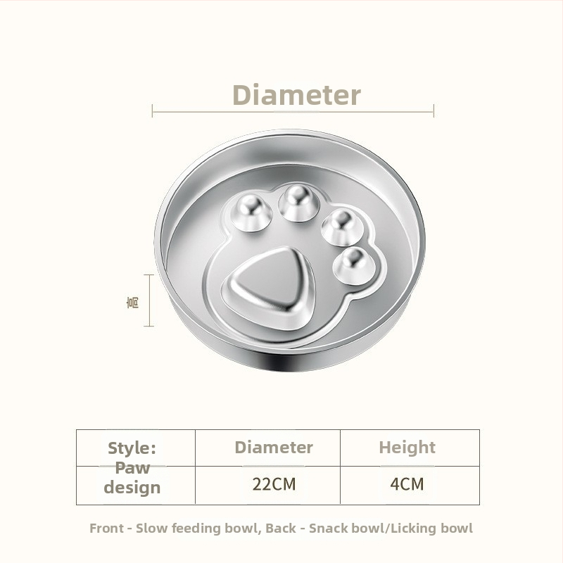Nerūsējošā tērauda suņa lēnā barošana bļodiņa — universāls lietojums, zīmols Paitel, saderīga ar automatizētām barošanas sistēmām
