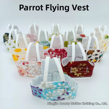 Medvilninė paukščių liemenė — tinkama papūgoms ir kitiems paukščiams; Prekinis ženklas Variety Pet Clothes; Licencijuota privataus ženklo etiketė; Neimportuota