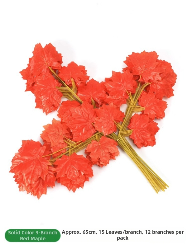 Mākslīgās lapas un zari no zīda ziediem, injekcijas formēšanas konstrukcija, dažādu lapu un zari komplekts, fotogrāfiju rekvizītiem un mājas dekorācijai