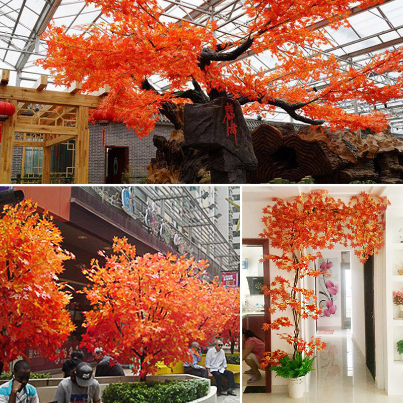 Mākslīgās lapas un zari no zīda ziediem, injekcijas formēšanas konstrukcija, dažādu lapu un zari komplekts, fotogrāfiju rekvizītiem un mājas dekorācijai