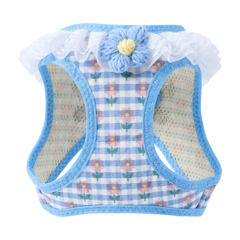 Macska mellény pórázzal — szakadásálló kivitelezés, poliészter (Anyag: Poliészter; Macskák számára; Márka: Pomelo Fruit)