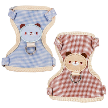 Mačji prsluk s vodilom, platnen materijal, protiv bijega, za mačke