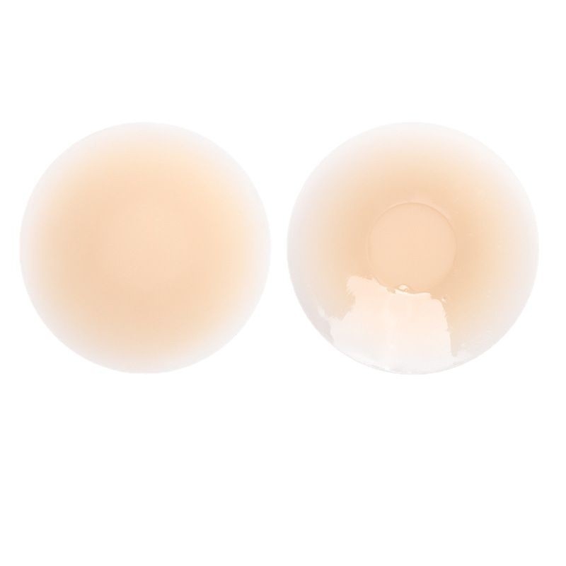 Silikono krūtų lipdukas – be žymių, kvėpuojantis, nematomas; plonas, spenelio forma: apvali; blizgus paviršius