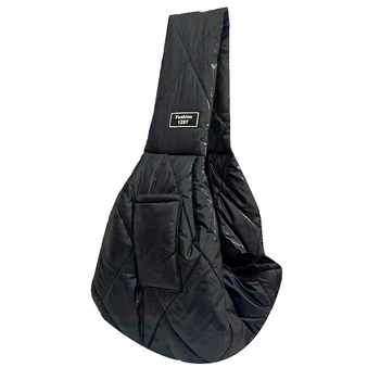 Чанта за домашни любимци - квилирана зимна изолация, мека полиестерна материя, каре шарка, капацитет 7,5 кг