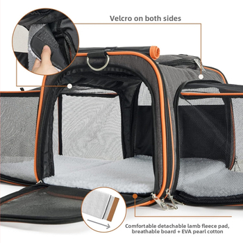 Katės nešiojimo krepšys pečių diržui — kvėpuojantis, didelė talpa, išplečiamas. Medžiaga: Poliesteris; Prekės kodas: Jw-xb210419-2; Kilmės vieta: Jiangsu