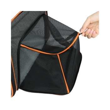 Katės nešiojimo krepšys pečių diržui — kvėpuojantis, didelė talpa, išplečiamas. Medžiaga: Poliesteris; Prekės kodas: Jw-xb210419-2; Kilmės vieta: Jiangsu