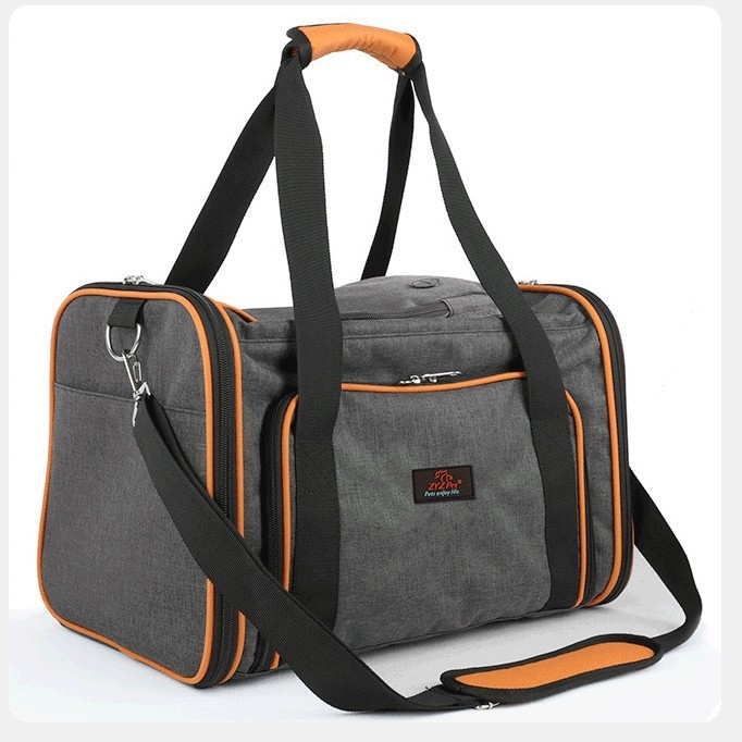 Katės nešiojimo krepšys pečių diržui — kvėpuojantis, didelė talpa, išplečiamas. Medžiaga: Poliesteris; Prekės kodas: Jw-xb210419-2; Kilmės vieta: Jiangsu