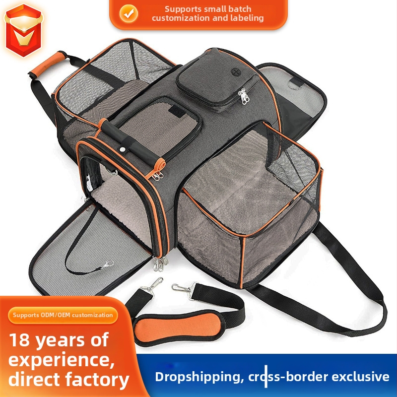 Katės nešiojimo krepšys pečių diržui — kvėpuojantis, didelė talpa, išplečiamas. Medžiaga: Poliesteris; Prekės kodas: Jw-xb210419-2; Kilmės vieta: Jiangsu