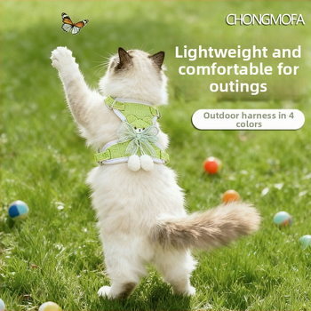 Mažų šunų krūtinės diržas, poliesteris, neatsijungiantis pavadėlis pasivaikščiojimams