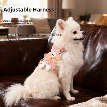 Mažų šunų krūtinės diržas, poliesteris, neatsijungiantis pavadėlis pasivaikščiojimams