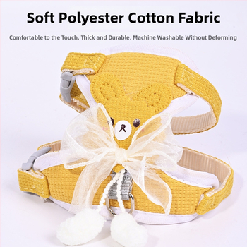 Mažų šunų krūtinės diržas, poliesteris, neatsijungiantis pavadėlis pasivaikščiojimams