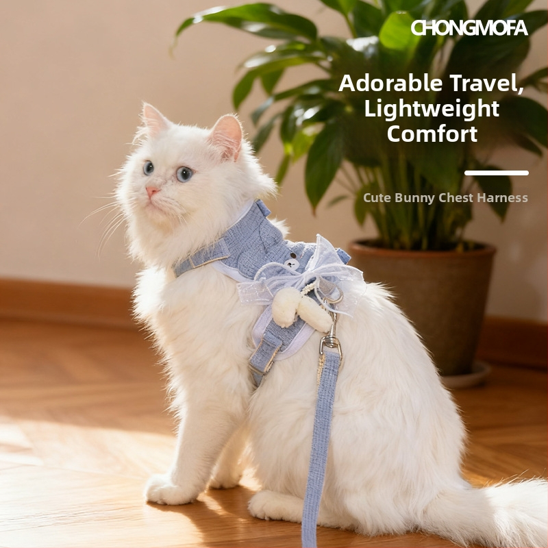 Mažų šunų krūtinės diržas, poliesteris, neatsijungiantis pavadėlis pasivaikščiojimams