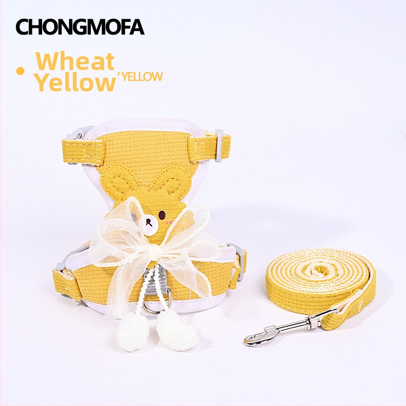 Mažų šunų krūtinės diržas, poliesteris, neatsijungiantis pavadėlis pasivaikščiojimams