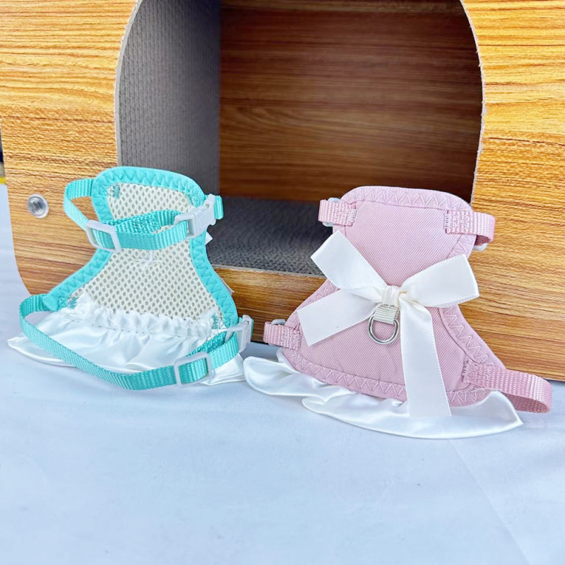 Nailoninis katės harnas su kvėpuojančia krūtinės juosta, anti-evazijos dizainas