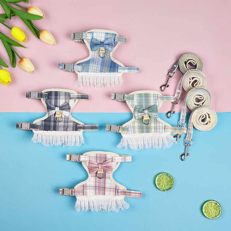 Katės liemenėlės stiliaus harnesas, medžiaga: audinys, prekė Do ha ha Meow, traukos diržas, skirta katėms