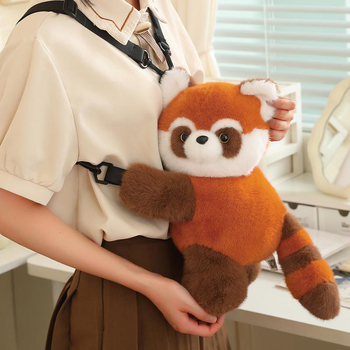 Плюшена раничка с панда — животински дизайн, OEM лого, пълнеж PP памук, текстилен плюш