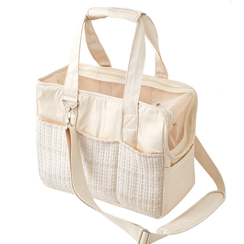 Korejos stiliaus kanvosinė pet maišelis su pečių juosta — vidaus gyvūnams, vieno spalvos raštas, vidutinio minkštumo kietumas