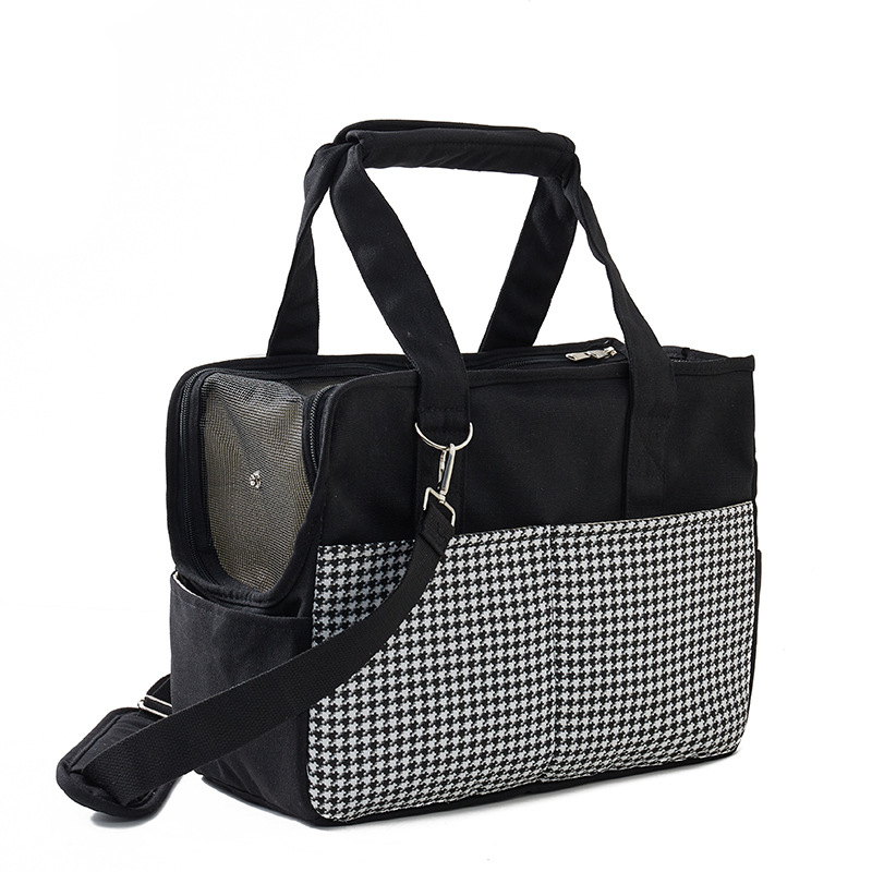 Korejos stiliaus kanvosinė pet maišelis su pečių juosta — vidaus gyvūnams, vieno spalvos raštas, vidutinio minkštumo kietumas