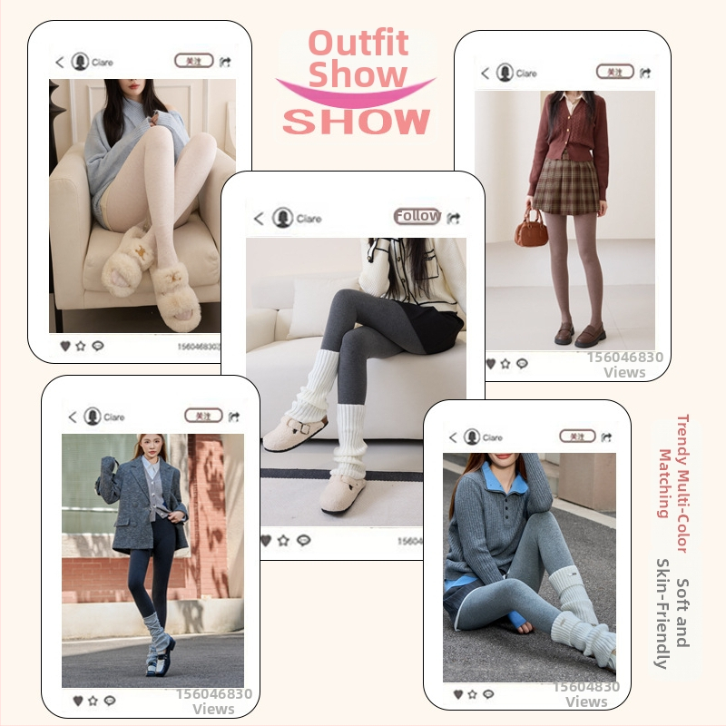 Medvilninės leginsės su flisu viduje, dryžuoto rašto, storos ir šiltos, aukštas elastingumas