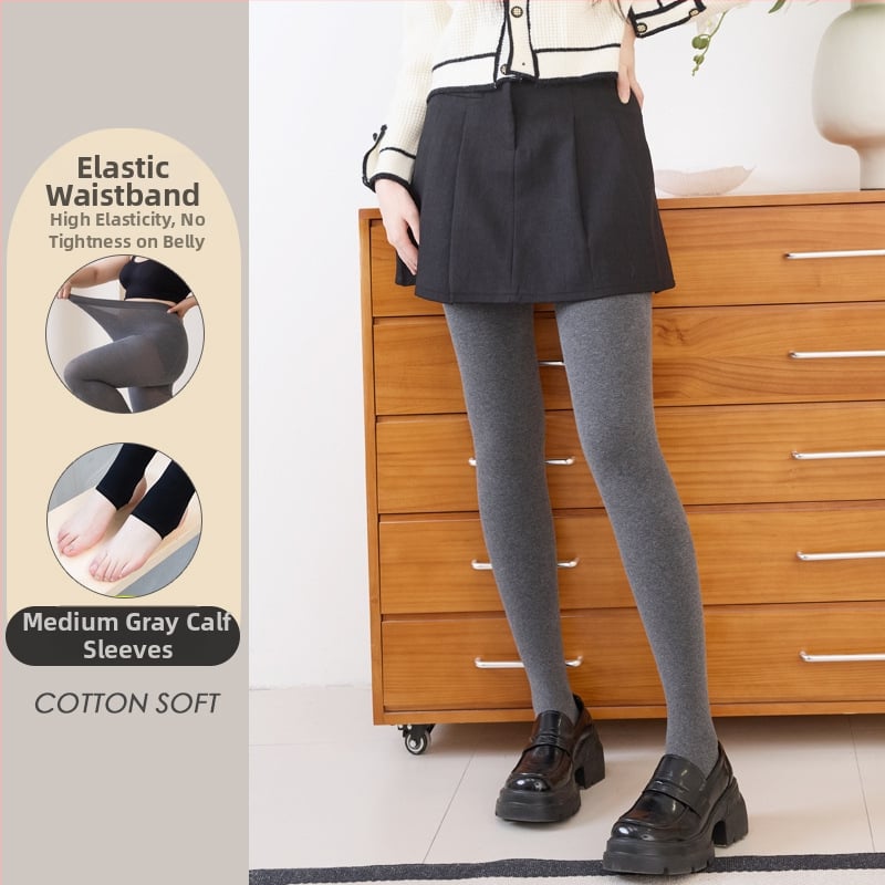 Medvilninės leginsės su flisu viduje, dryžuoto rašto, storos ir šiltos, aukštas elastingumas