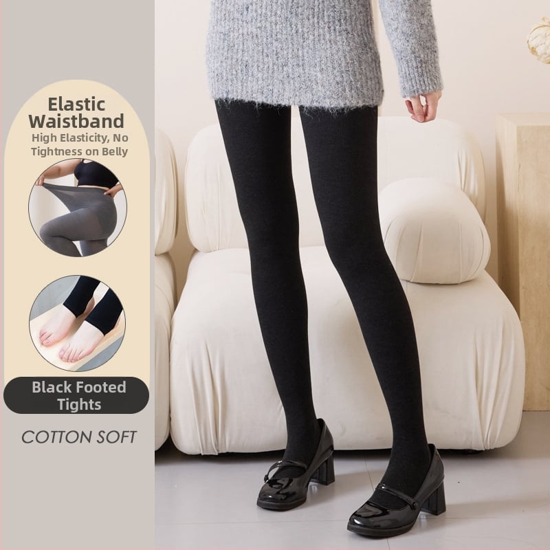 Medvilninės leginsės su flisu viduje, dryžuoto rašto, storos ir šiltos, aukštas elastingumas