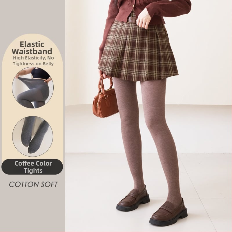 Medvilninės leginsės su flisu viduje, dryžuoto rašto, storos ir šiltos, aukštas elastingumas