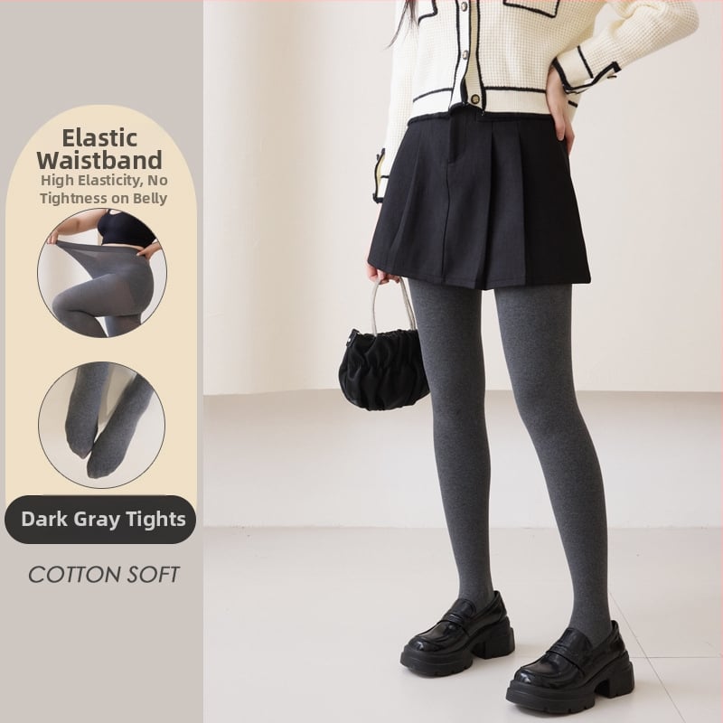 Medvilninės leginsės su flisu viduje, dryžuoto rašto, storos ir šiltos, aukštas elastingumas