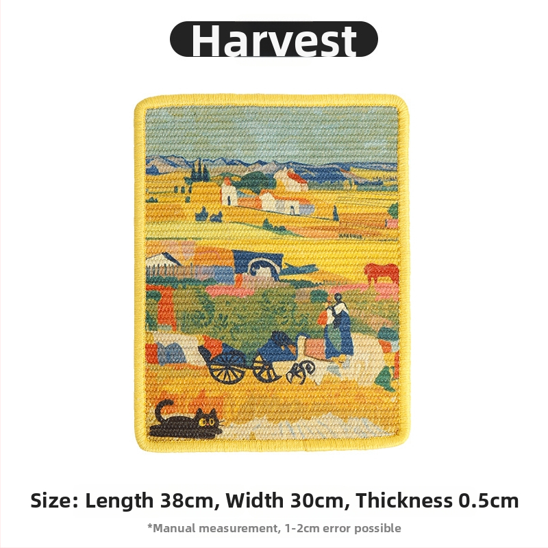 Kaķu skrāpēšanas dēlis no sisala – sienas uzstādāms, izturīgs pret nodilumu, bez šķembām, japāņu stils