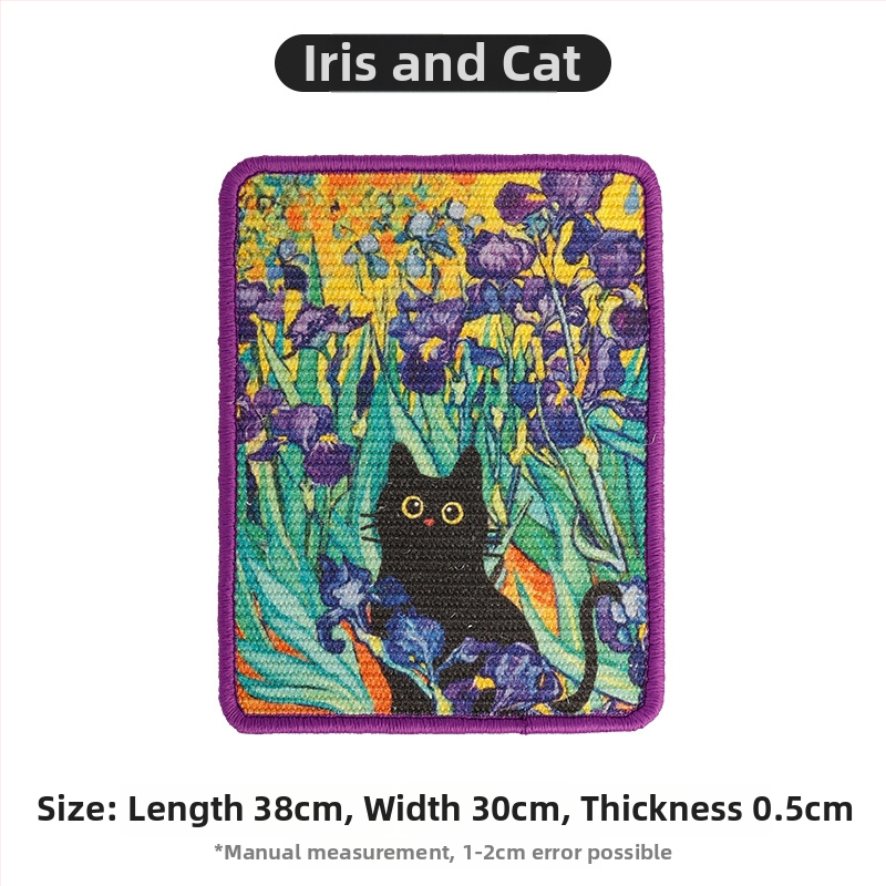 Kaķu skrāpēšanas dēlis no sisala – sienas uzstādāms, izturīgs pret nodilumu, bez šķembām, japāņu stils