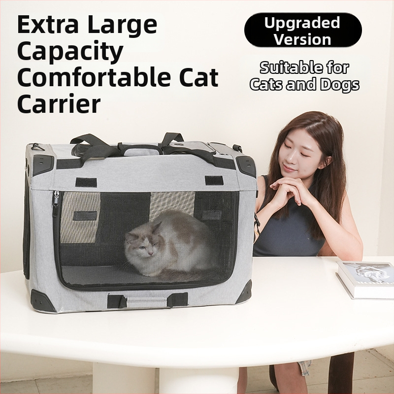 Augintinių maišelis, nešiojamas sulankstomos krepšys katėms ir šunims (Oxford audinys; kilmės šalis: Guangzhou; importuotas: Ne; kietumas: vidutinis–kietas)