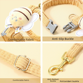 Nailonas katės harnizas su I formos krūtinės diržu, reguliuojamas, neatsukamas pavadėlis, kilmė Yiwu, prekė Jiawang yimiao