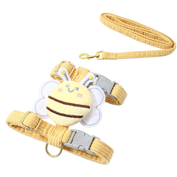 Nailonas katės harnizas su I formos krūtinės diržu, reguliuojamas, neatsukamas pavadėlis, kilmė Yiwu, prekė Jiawang yimiao