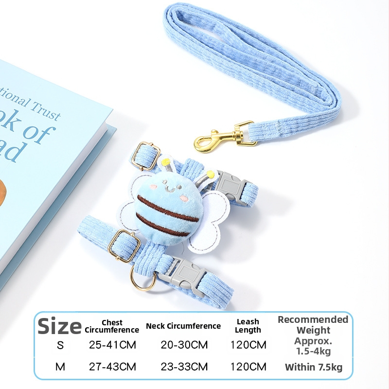 Nailonas katės harnizas su I formos krūtinės diržu, reguliuojamas, neatsukamas pavadėlis, kilmė Yiwu, prekė Jiawang yimiao