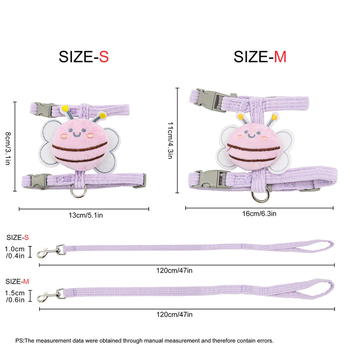 Katės liemenė su pavadėliu, I formos dizainas, anti pabėgimo funkcija, poliesteris