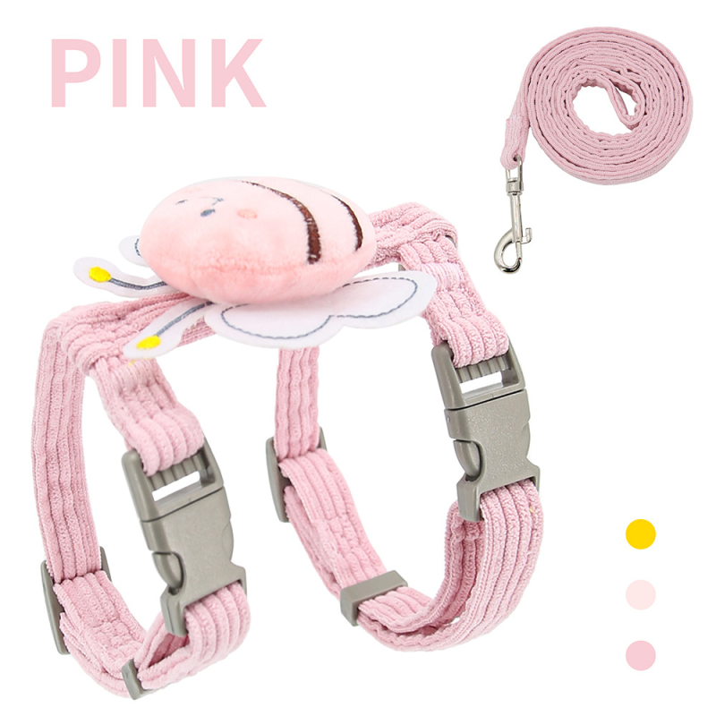 Katės liemenė su pavadėliu, I formos dizainas, anti pabėgimo funkcija, poliesteris