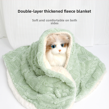 Aihe šunų pledas su sėdėjimo pagalve iš Shu cotton velvet – skalbiama