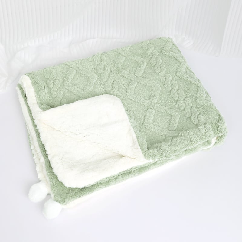 Aihe šunų pledas su sėdėjimo pagalve iš Shu cotton velvet – skalbiama