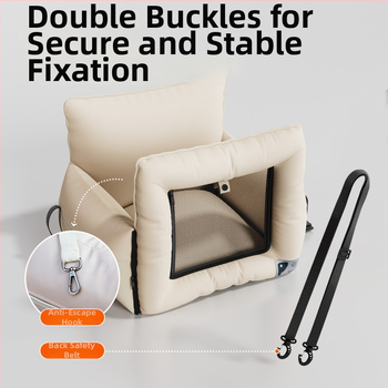 Automobilių gyvūnų guolis automobiliui, visoms sezonoms, tekstūruota oda, atsparus nešvarumams ir vandeniui, vienos spalvos, medžiaga: bio-proteinė oda + PP medvilnė, kietumas: vidutinis–minkštas, įgaliotas privatūs prekės ženklas