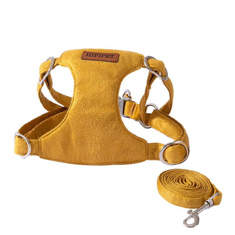 Kutya mellényhez rögzített póráz Mercerizált velúrból, fix hosszúságú, márka Neurotic Cat