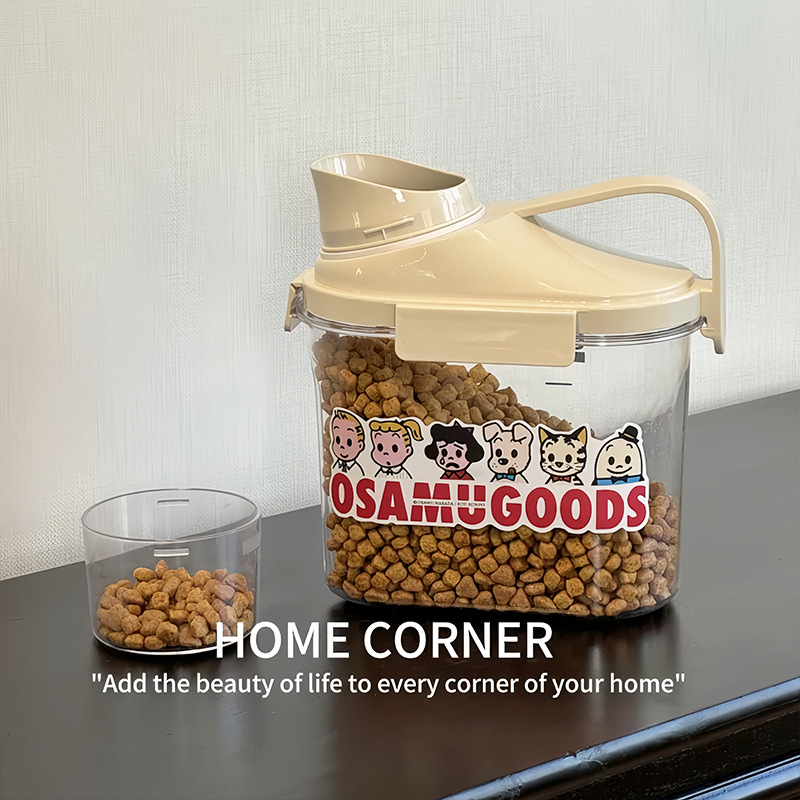 Контейнер за съхранение на храна за домашни любимци – запечатан, влагозащитен и против насекоми, хранителен клас, голям капацитет