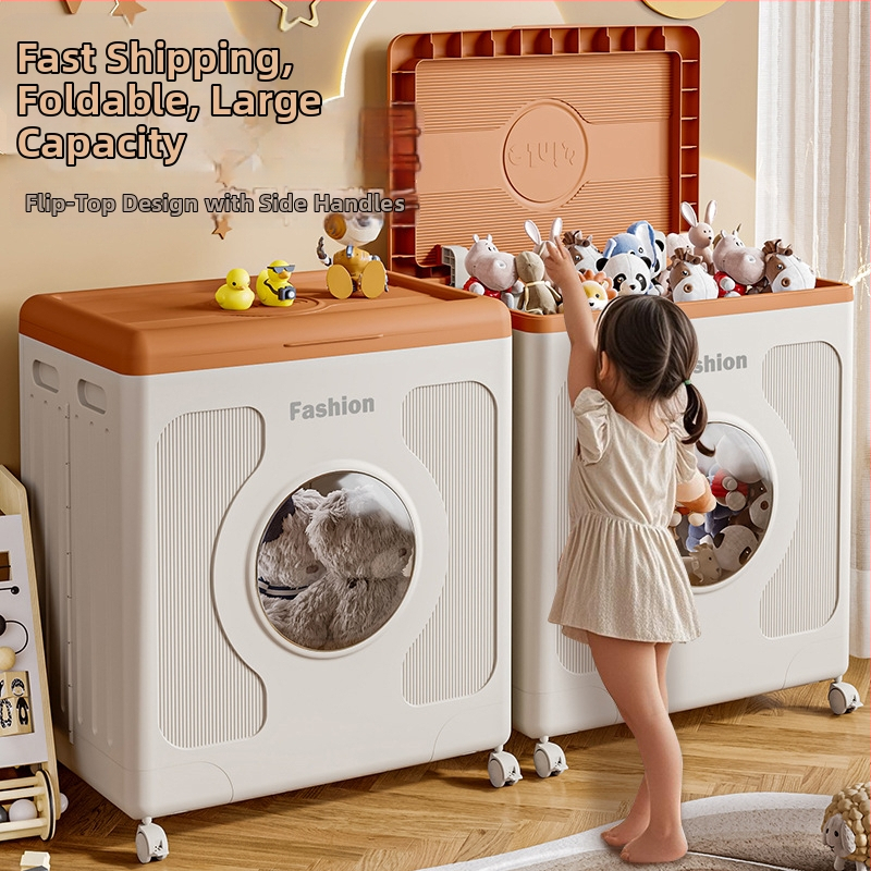 Skladací úložný box na oblečenie, s kolieskami, objem 150–200 L, odolný voči prachu a vlhkosti, viacúčelový