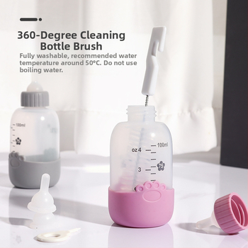 Silikona dzīvnieku barošanas pudeles komplekts, 5 gab., suņiem un kaķiem