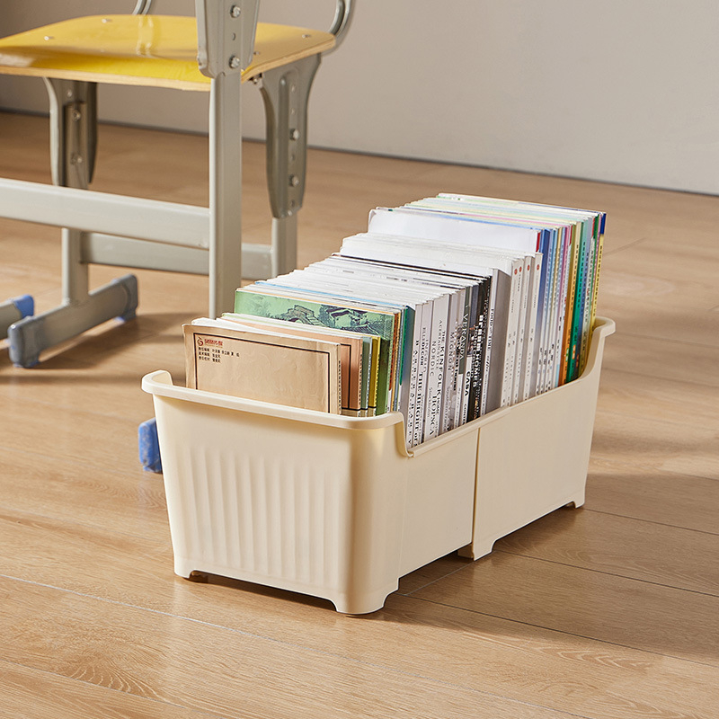 Τελεσκοπικό κουτί βιβλίων με ρόδες — πτυσσόμενο, χωρητικότητας 12 L, PP πλαστικό, αποθήκευση πολλαπλών χρήσεων