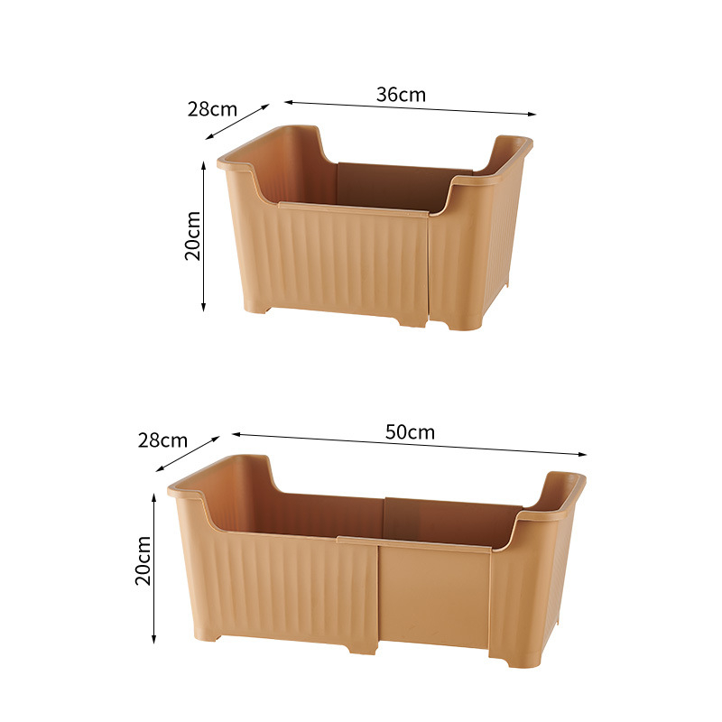 Τελεσκοπικό κουτί βιβλίων με ρόδες — πτυσσόμενο, χωρητικότητας 12 L, PP πλαστικό, αποθήκευση πολλαπλών χρήσεων