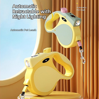 Ištraukiamas šunų pavadėlis vidutinio ir mažo dydžio šunims – Medžiaga: ABS, pynuta juosta, lydinys; Ištraukiamas: Taip; Kategorija: Traukimo diržai gyvūnams