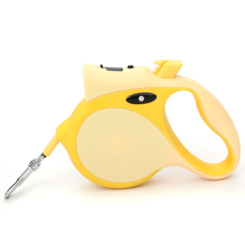 Ретрактируема кучешка каишка за средни и малки кучета – ABS, усукана лента и сплав; Автоматично прибиране; Категория: дърпателна лента