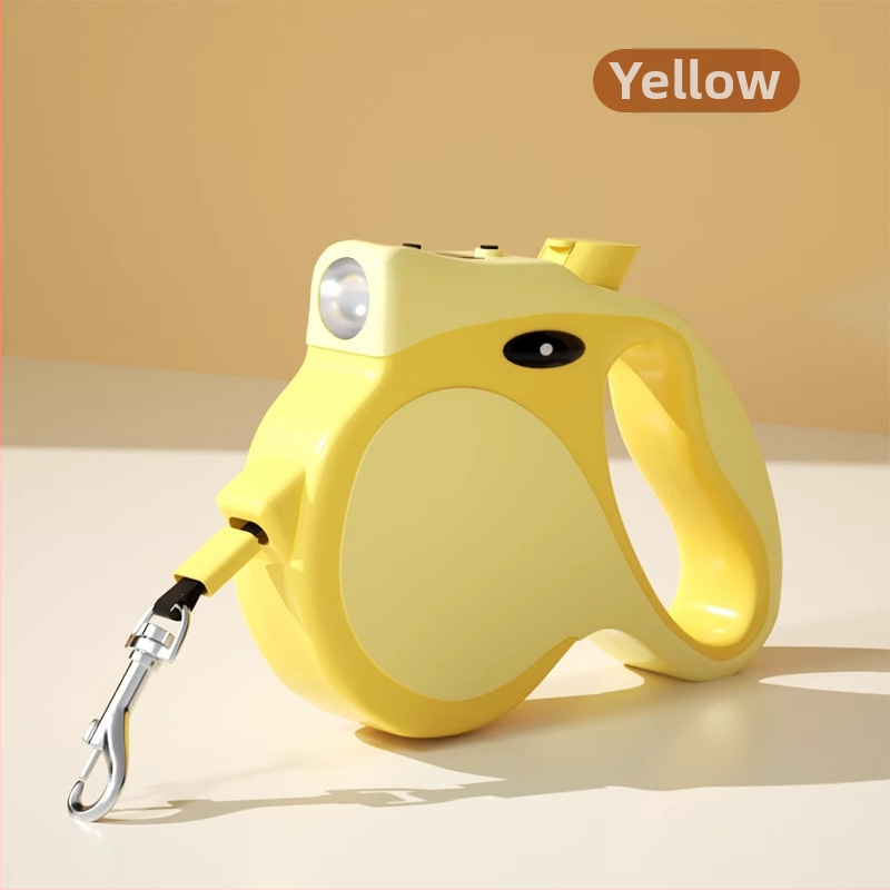 Ištraukiamas šunų pavadėlis vidutinio ir mažo dydžio šunims – Medžiaga: ABS, pynuta juosta, lydinys; Ištraukiamas: Taip; Kategorija: Traukimo diržai gyvūnams