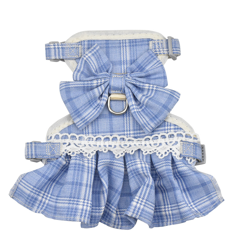 Mačji prsni pojas s vodilom, haljina u stilu princeze, dvostruko korištenje odjeće za kućne ljubimce, poliester