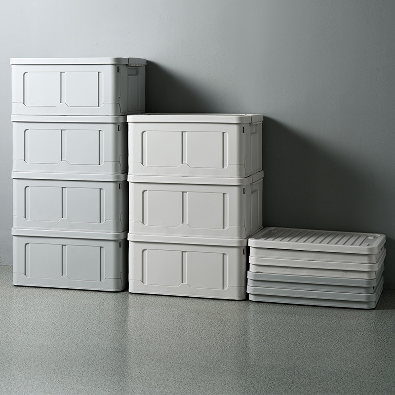 DH332 Сгъваема пластмасова кутия за съхранение за кола, капацитет 5–10 л, мултифункционален организатор