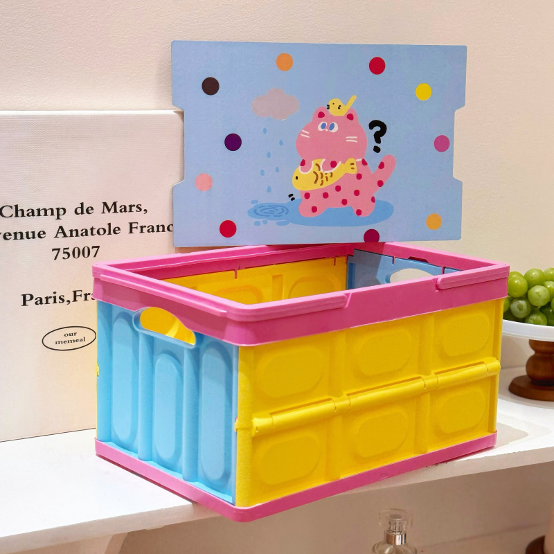 Sulankstoma lauko kempingo laikymo dėžė, 15L, PP plastikas, Daugiafunkcinė, Automobilio bagažinės organizatorius